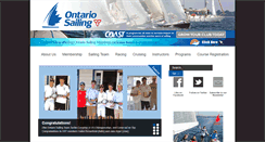 Desktop Screenshot of ontariosailing.ca