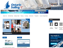 Tablet Screenshot of ontariosailing.ca